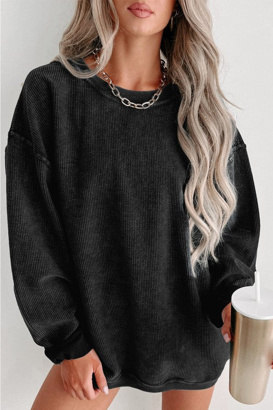 Naida - Maglione casual a coste