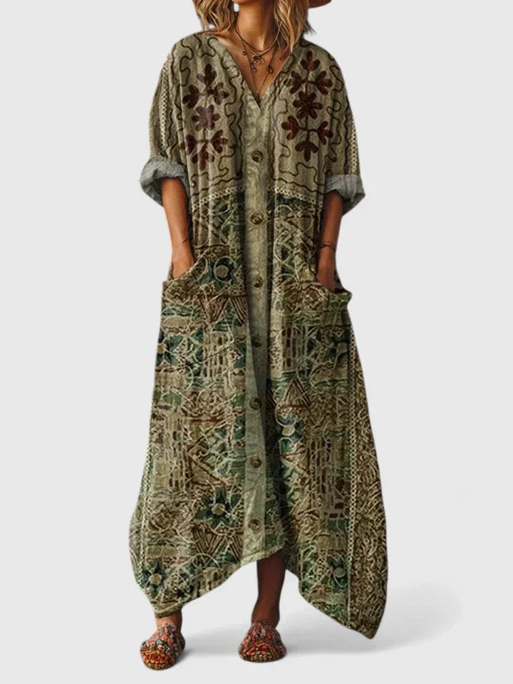 Pantaloni in Lino a Gamba Larga da Donna