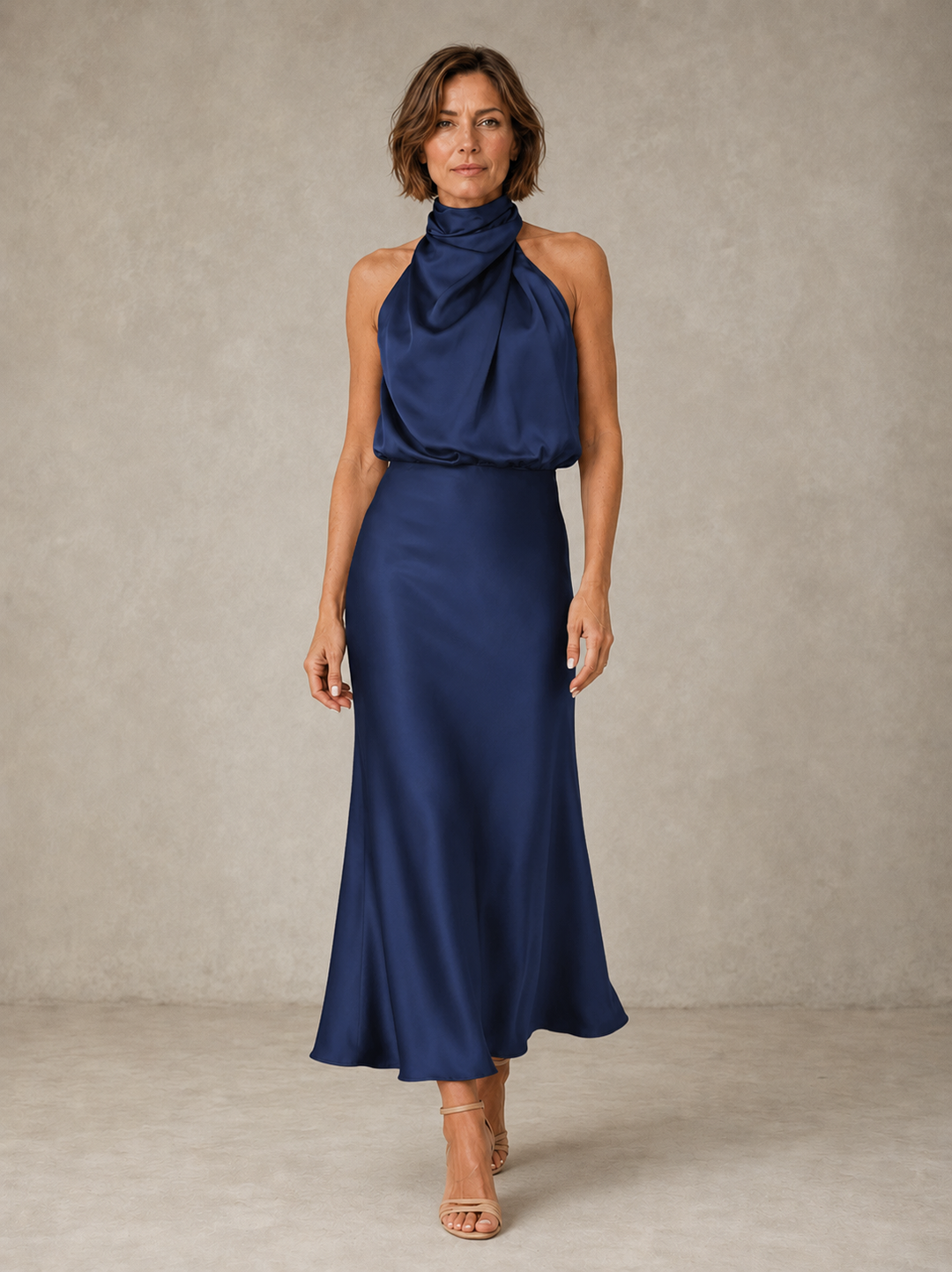 Abito Maxi da Donna con Scollo all’Americana