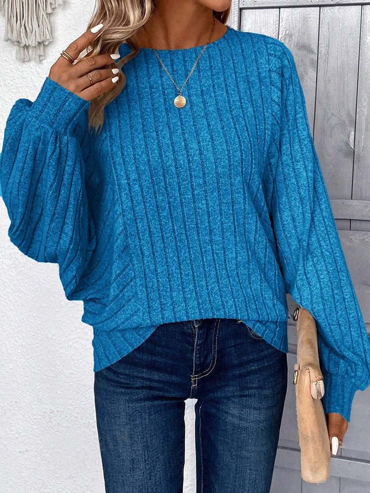 Alessa - Maglione in maglia accogliente con maniche a palloncino