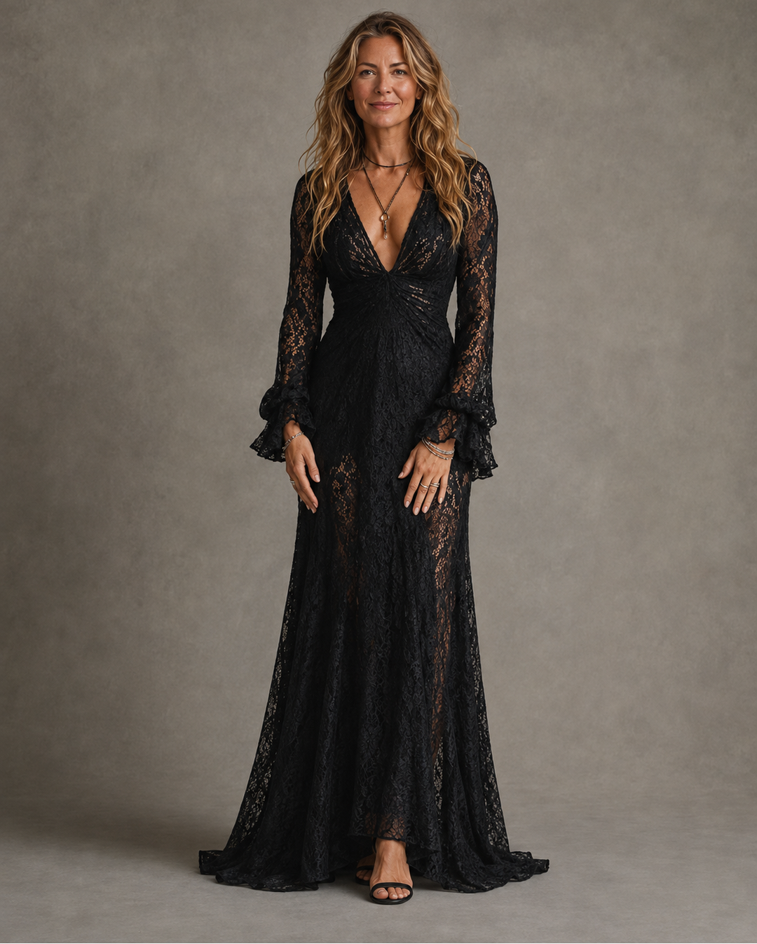 Abito Maxi Fluido Elegante da Donna