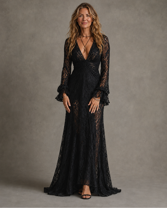 Abito Maxi Fluido Elegante da Donna