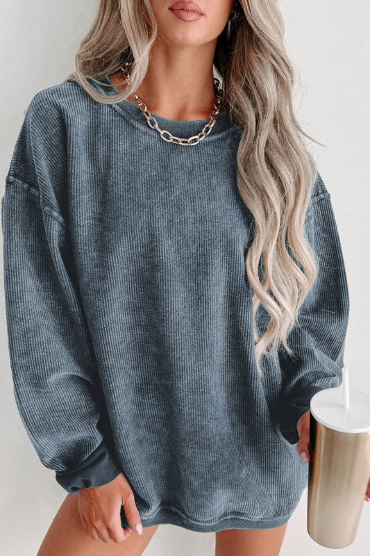 Naida - Maglione casual a coste