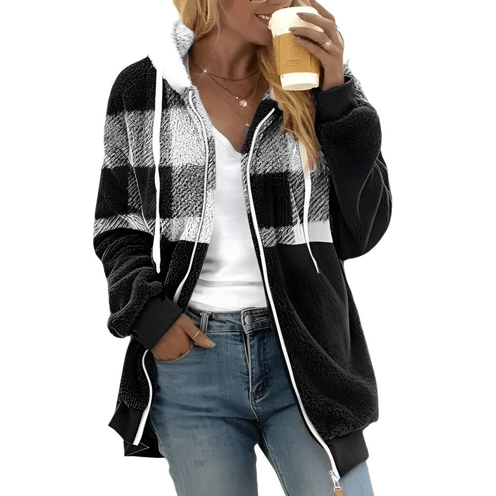 Kimberly - Giacca casual con zip e cappuccio