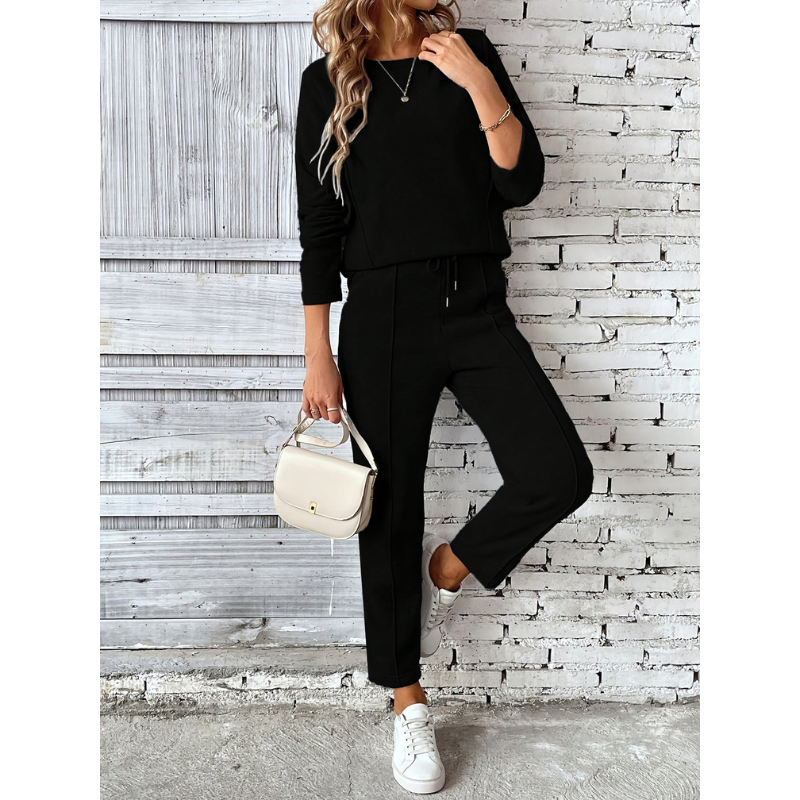 Lorraina - Set casual caldo con maglione e pantaloni