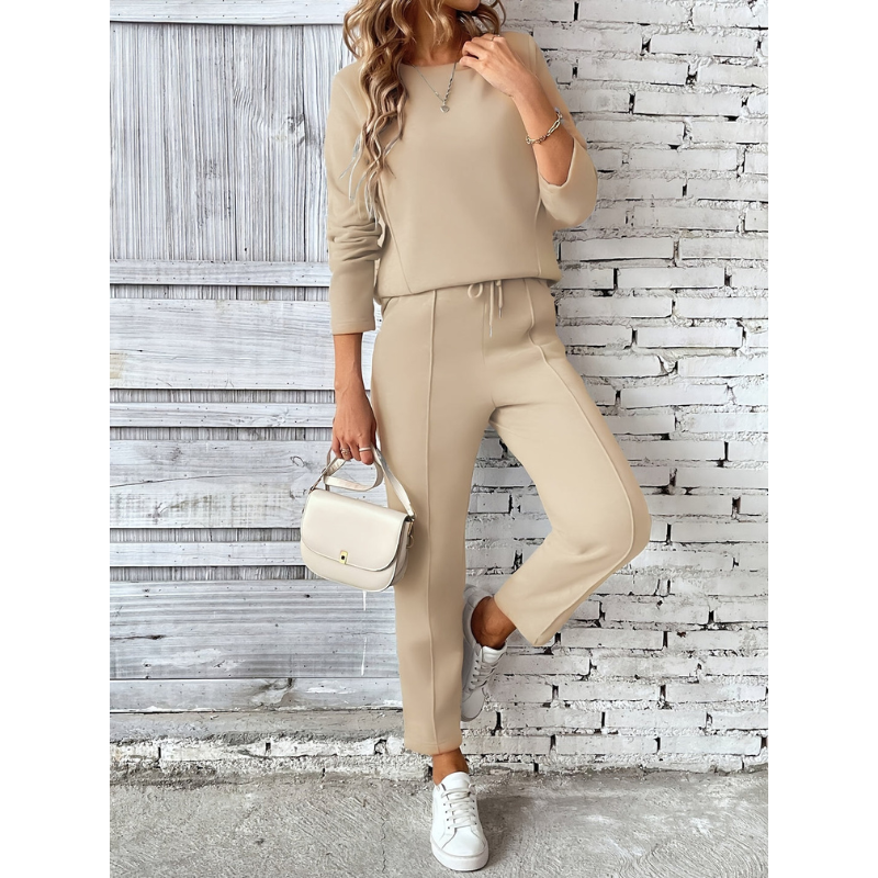 Lorraina - Set casual caldo con maglione e pantaloni