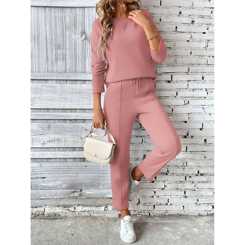 Lorraina - Set casual caldo con maglione e pantaloni