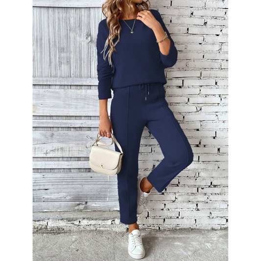 Lorraina - Set casual caldo con maglione e pantaloni