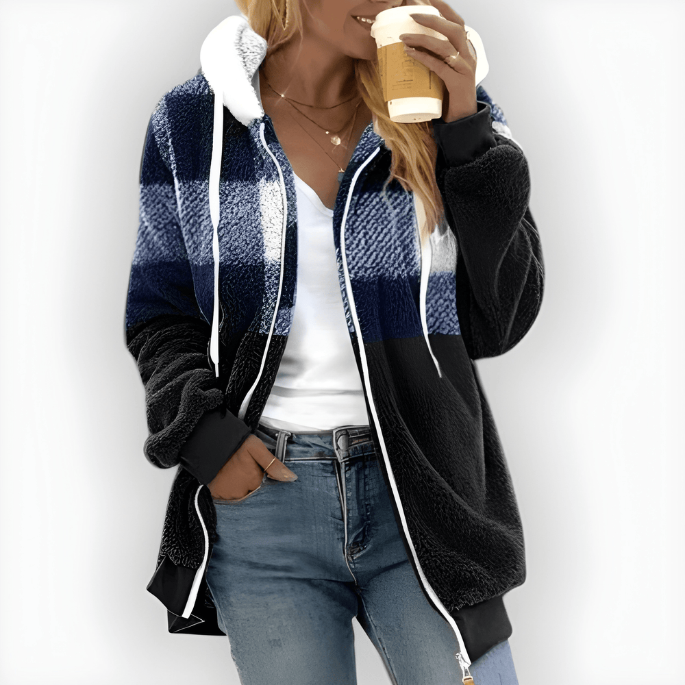 Kimberly - Giacca casual con zip e cappuccio