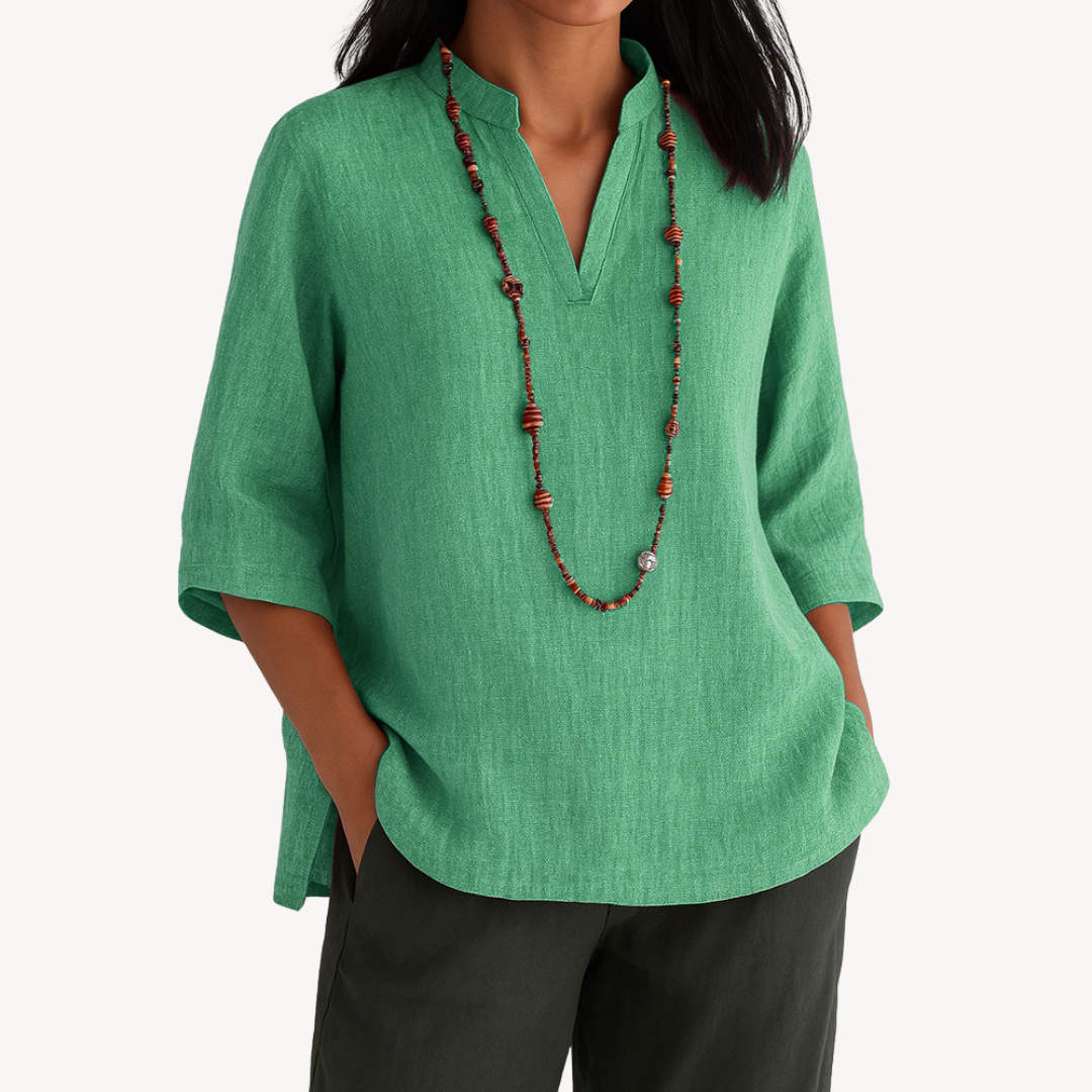 Blusa Casual in Lino da Donna