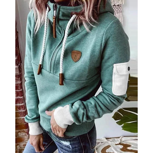 Ilyasah - Felpa con cappuccio comoda, calda e confortevole