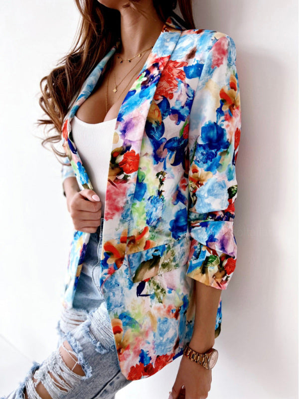Nerissa - Blazer floreale colorato e alla moda