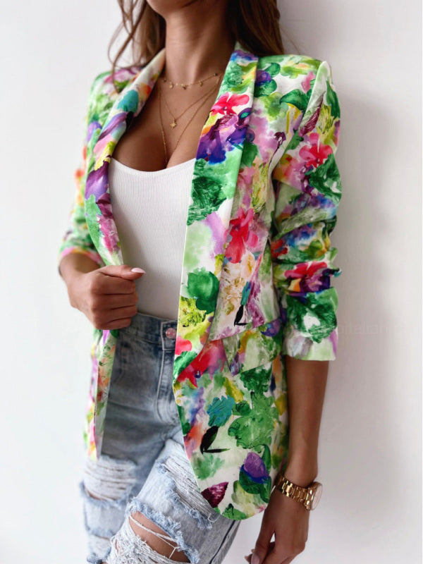 Nerissa - Blazer floreale colorato e alla moda