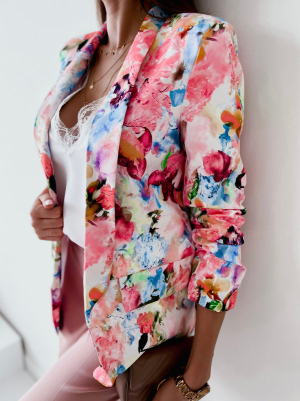 Nerissa - Blazer floreale colorato e alla moda
