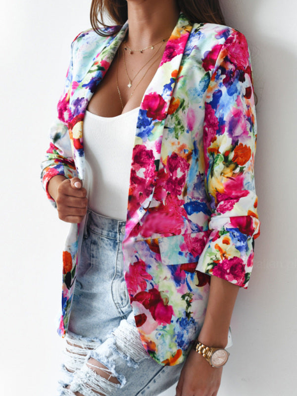 Nerissa - Blazer floreale colorato e alla moda