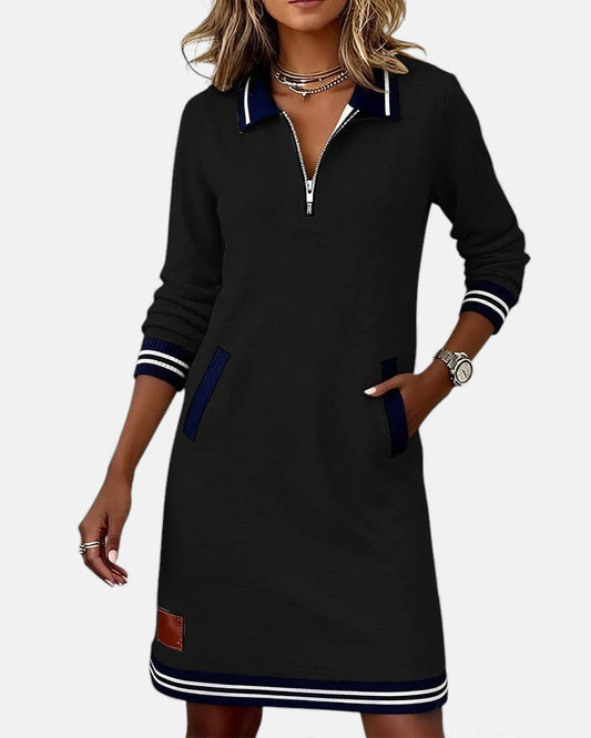 Lovisa - Abito chic a maniche lunghe con zip frontale