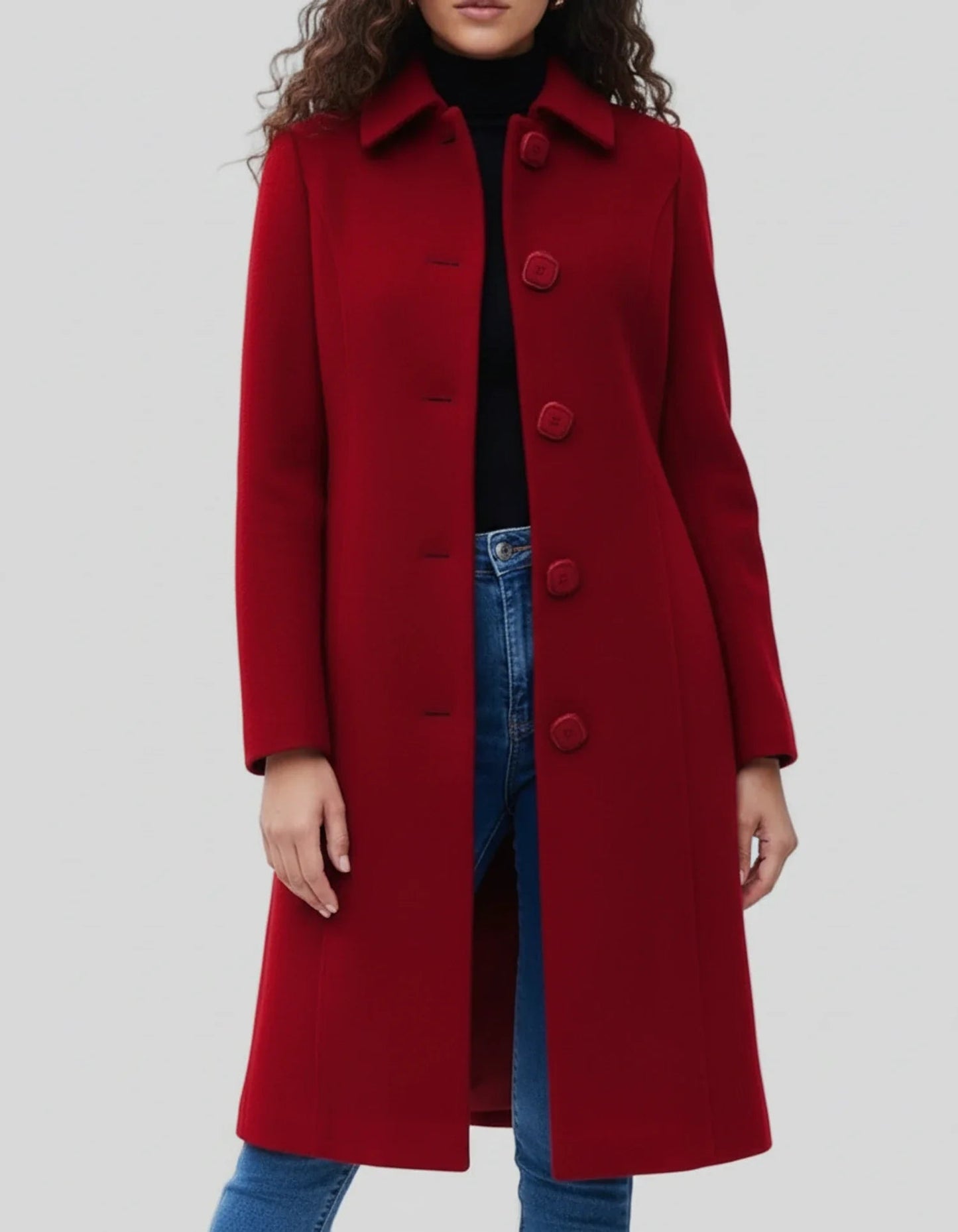 Jacklyn - Elegante Trench Monopetto Caldo