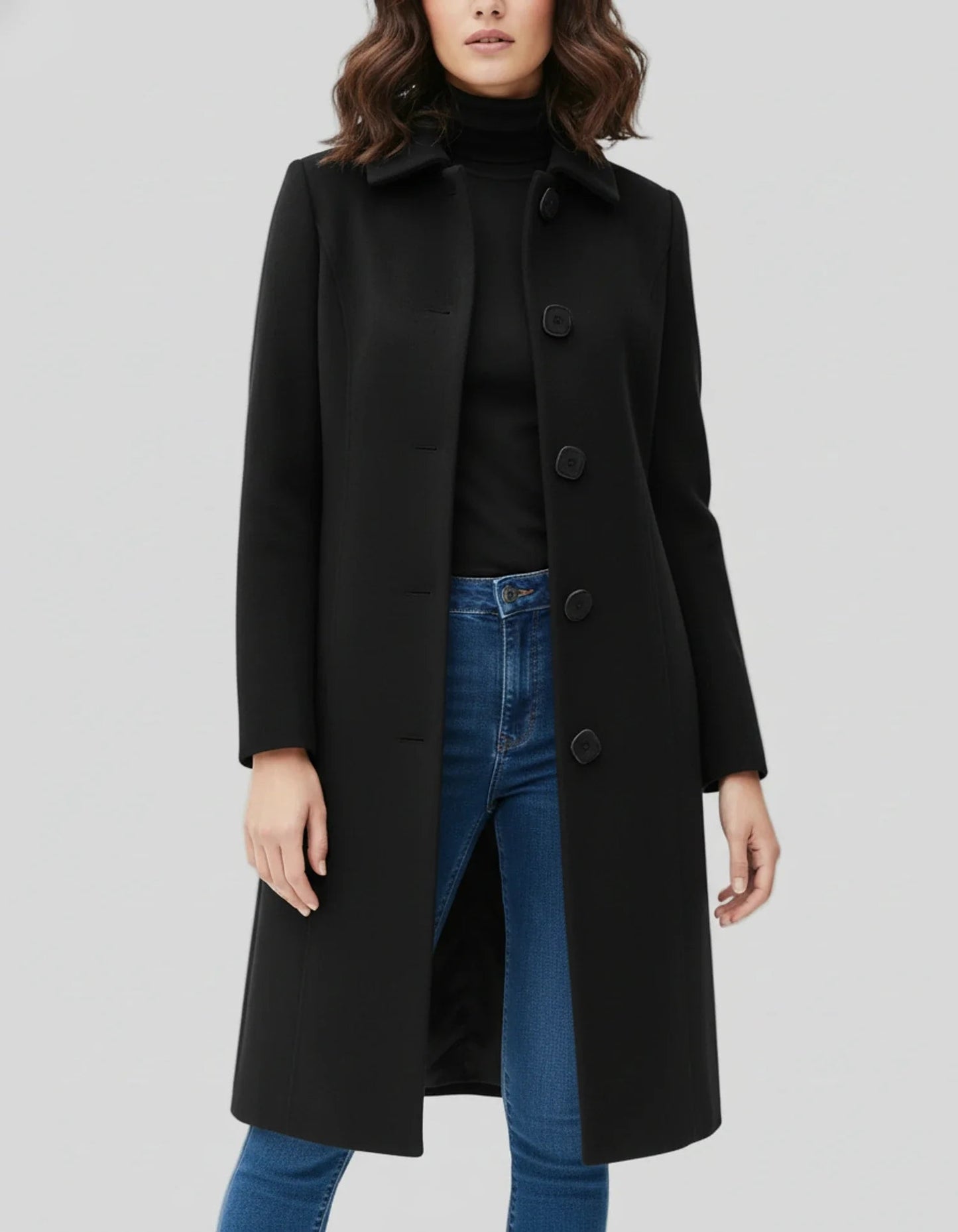 Jacklyn - Elegante Trench Monopetto Caldo