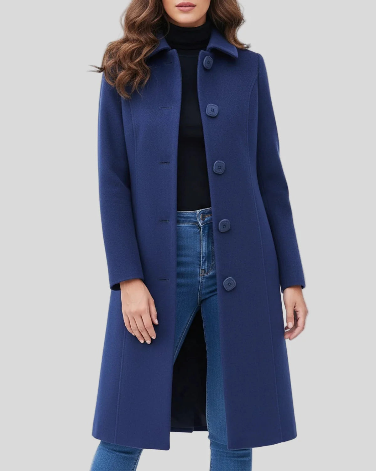 Jacklyn - Elegante Trench Monopetto Caldo