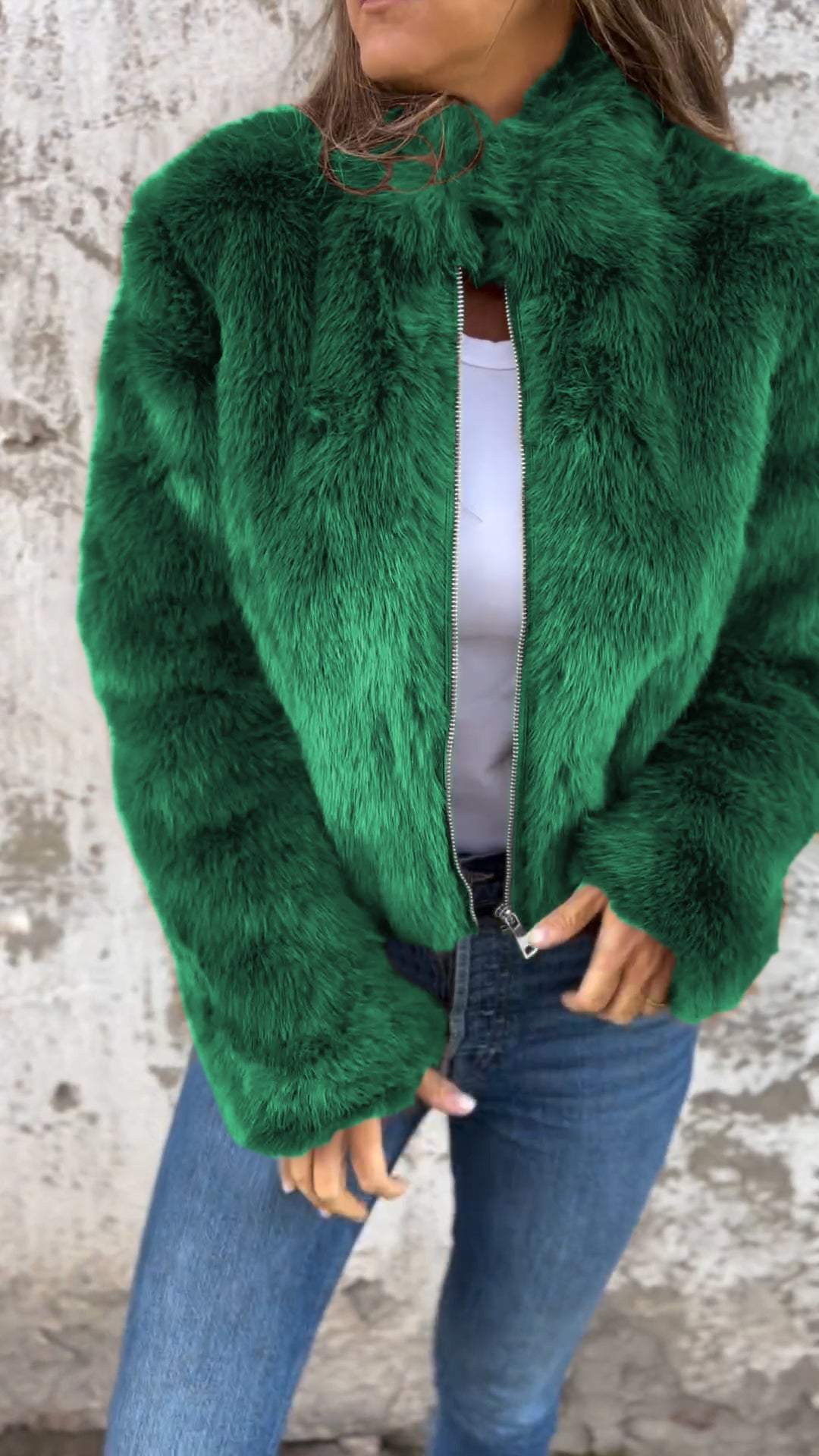 Cheska - Elegante giacca in pelle morbida e calda
