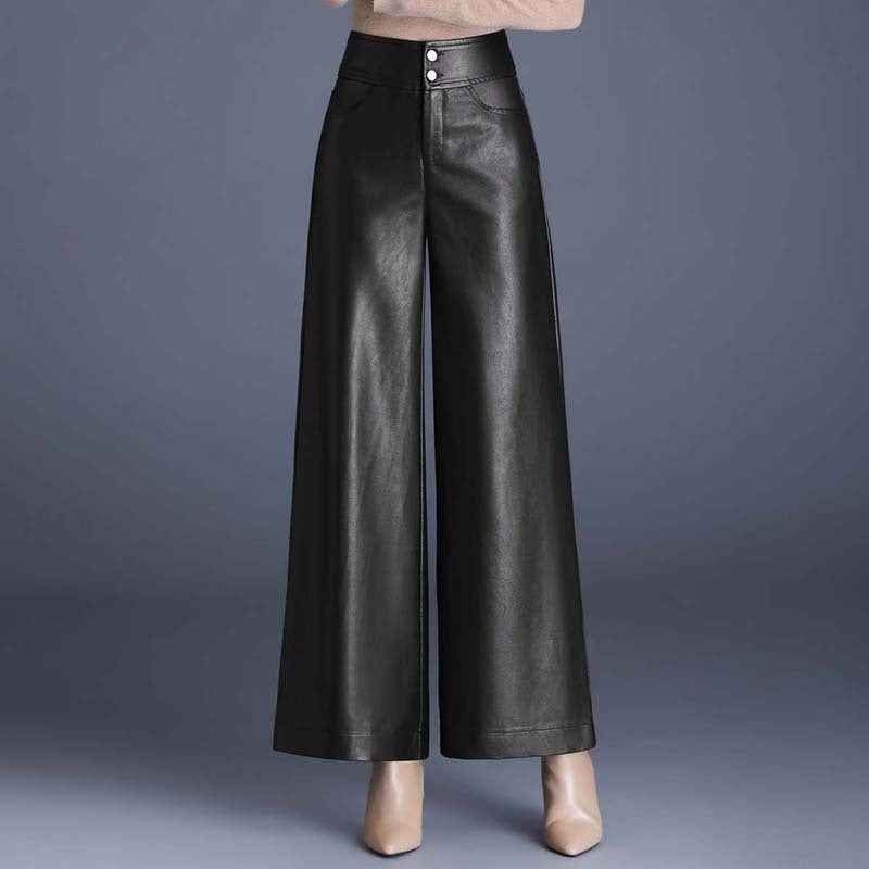 Pantaloni Effetto Pelle da Donna