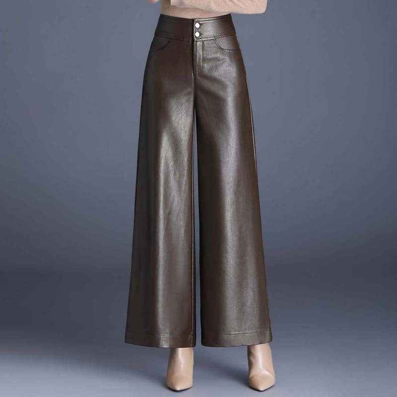 Pantaloni Effetto Pelle da Donna