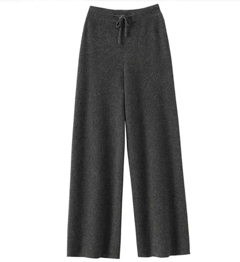 Pantaloni in Lana con Coulisse da Donna
