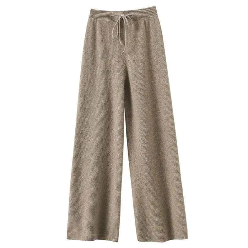 Pantaloni in Lana con Coulisse da Donna
