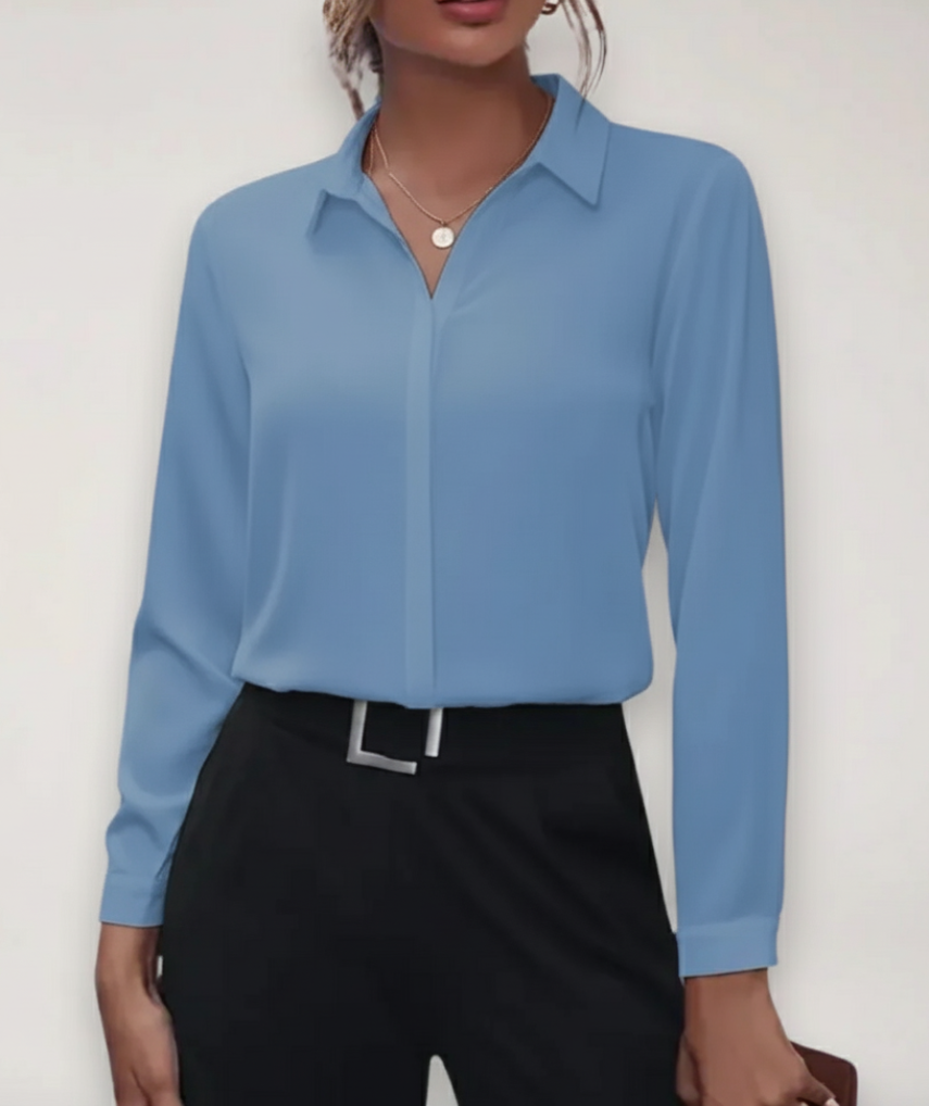Blusa da Ufficio con Bottoni da Donna