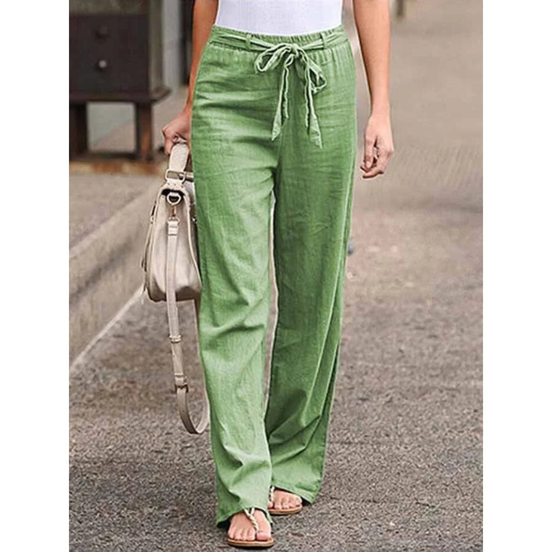 Pantaloni Palazzo in Lino da Donna