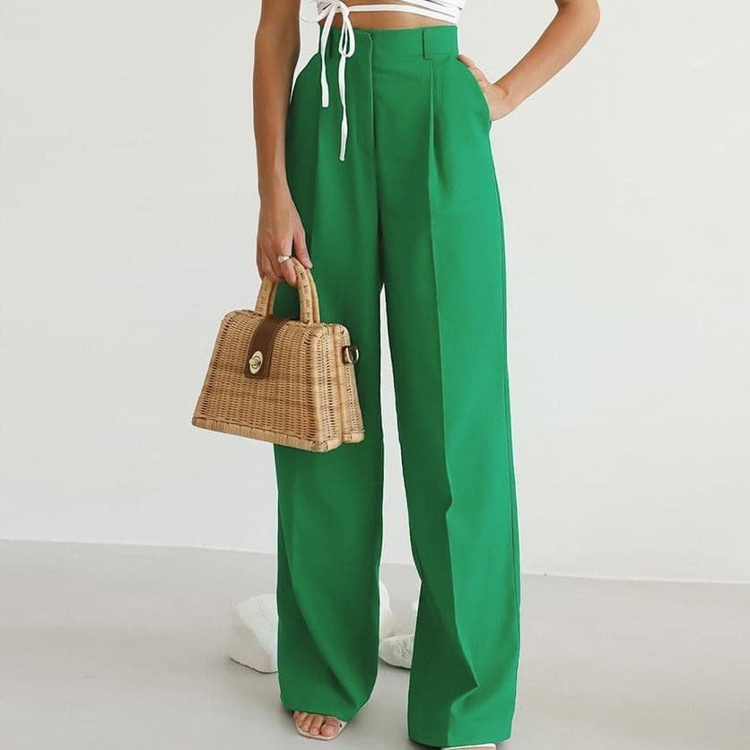 Pantaloni Palazzo Plissettati da Donna
