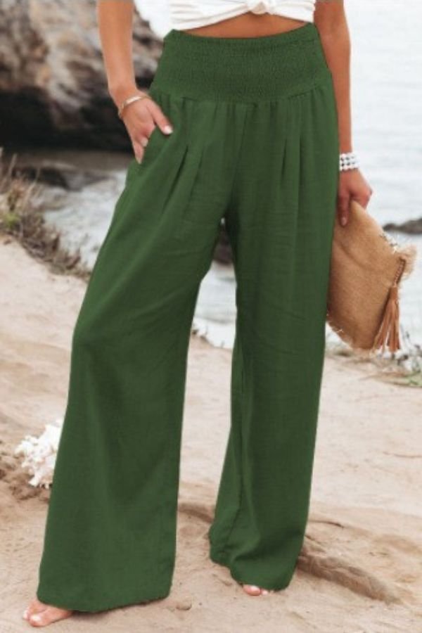 Pantaloni da Donna con Vita Arricciata