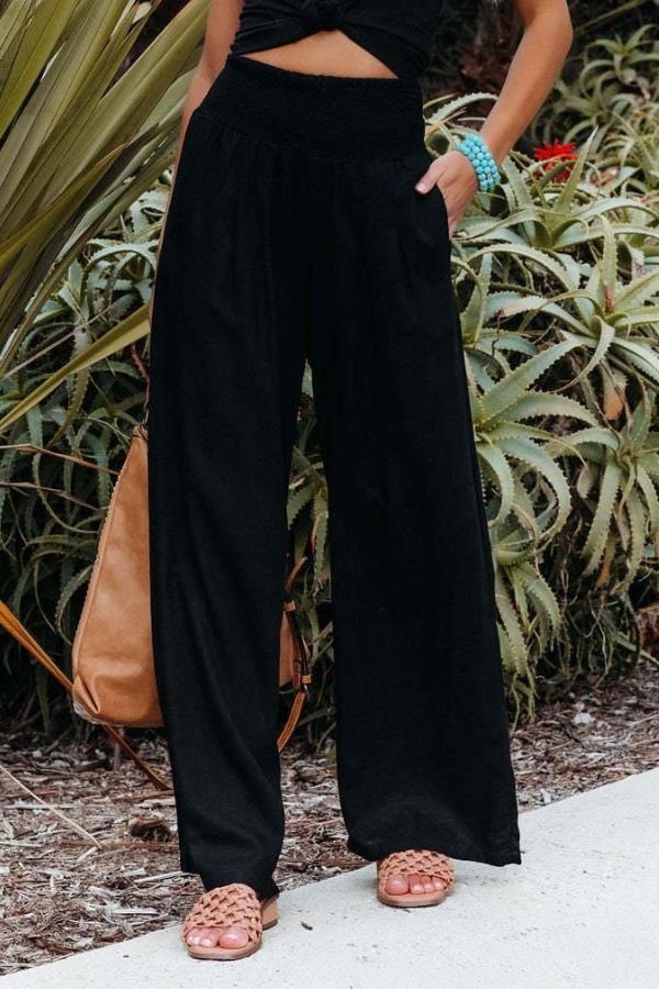 Pantaloni da Donna con Vita Arricciata