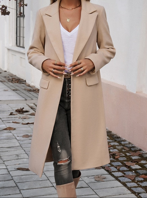 Cappotto Lungo Sartoriale da Donna in Lana