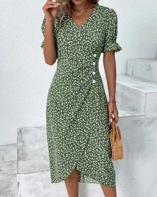 Abito Wrap Floreale Elegante da Donna
