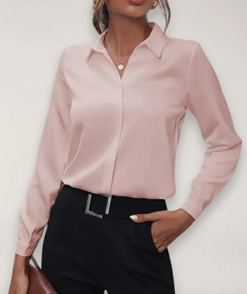 Blusa da Ufficio con Bottoni da Donna