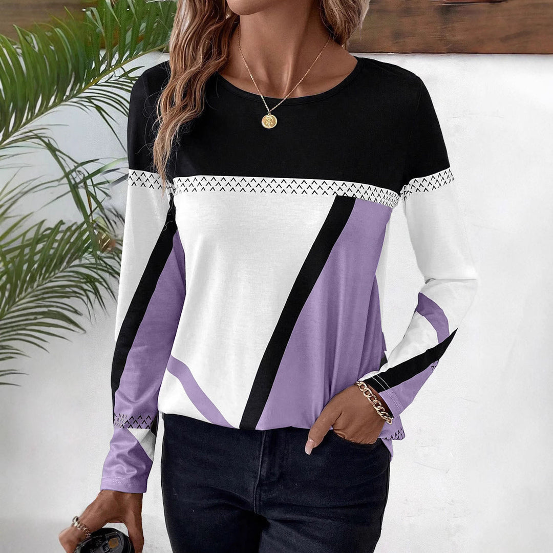 Lalia - Felpa elegante con inserti colorati
