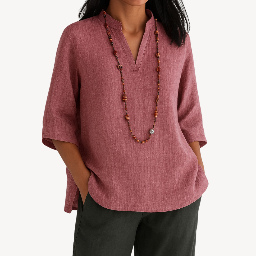 Blusa Casual in Lino da Donna