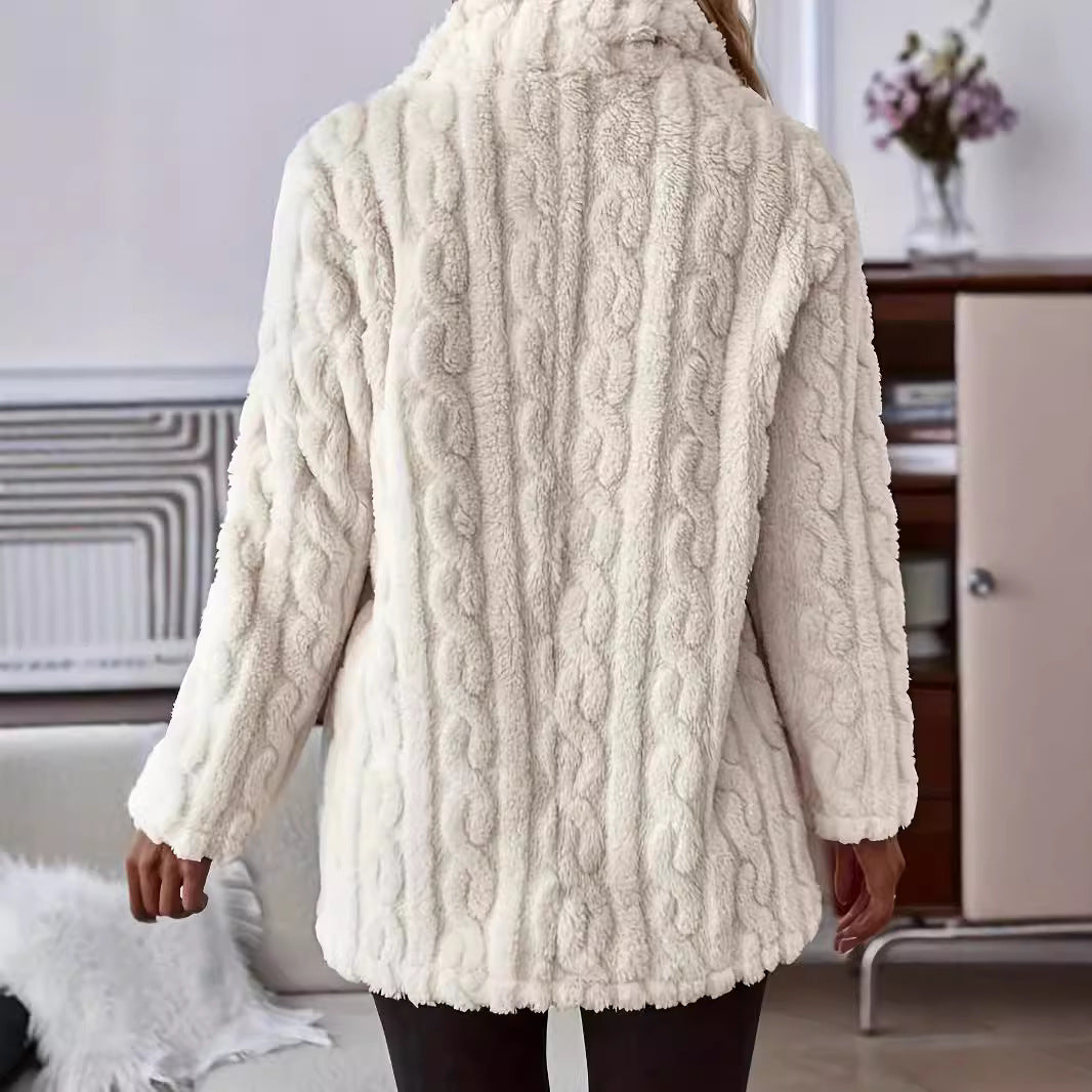 Cappotto Teddy Testurizzato da Donna