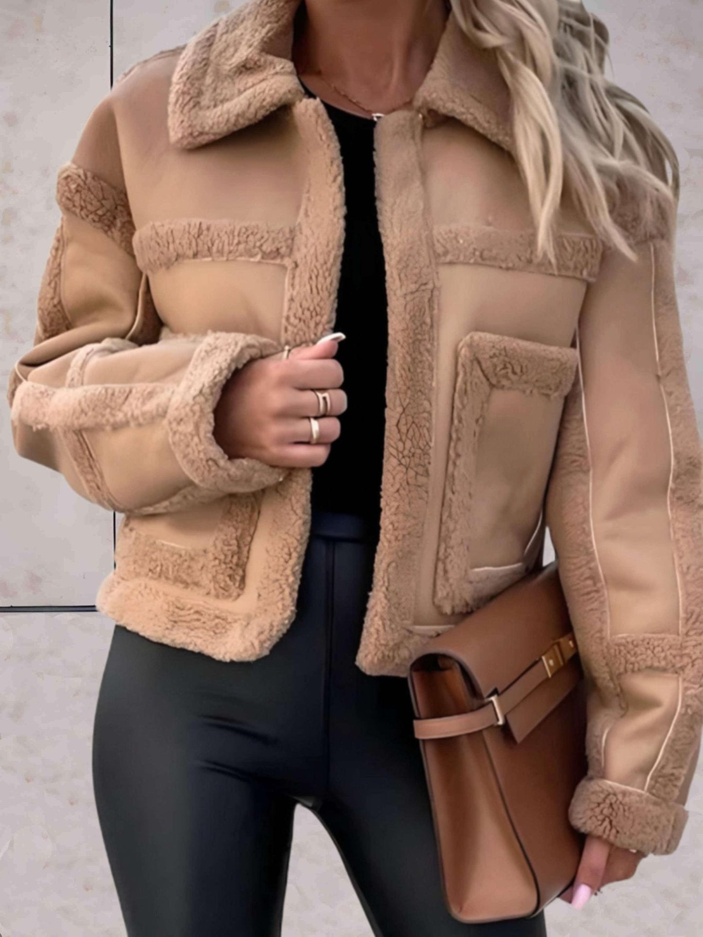 Nairobi - Giacca elegante e versatile in faux shearling