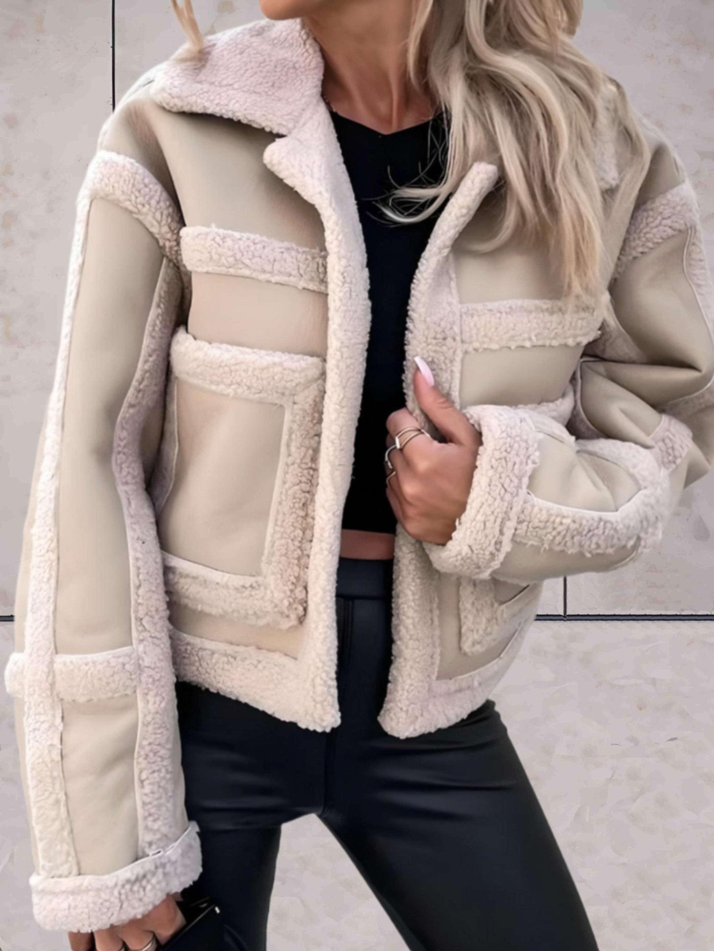 Nairobi - Giacca elegante e versatile in faux shearling