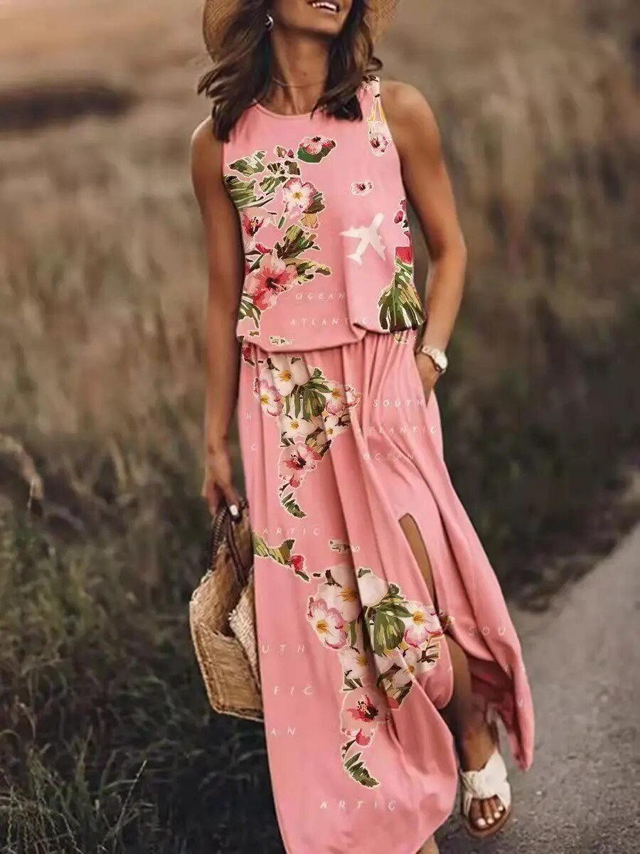 Abito Maxi Boho Elegante da Donna
