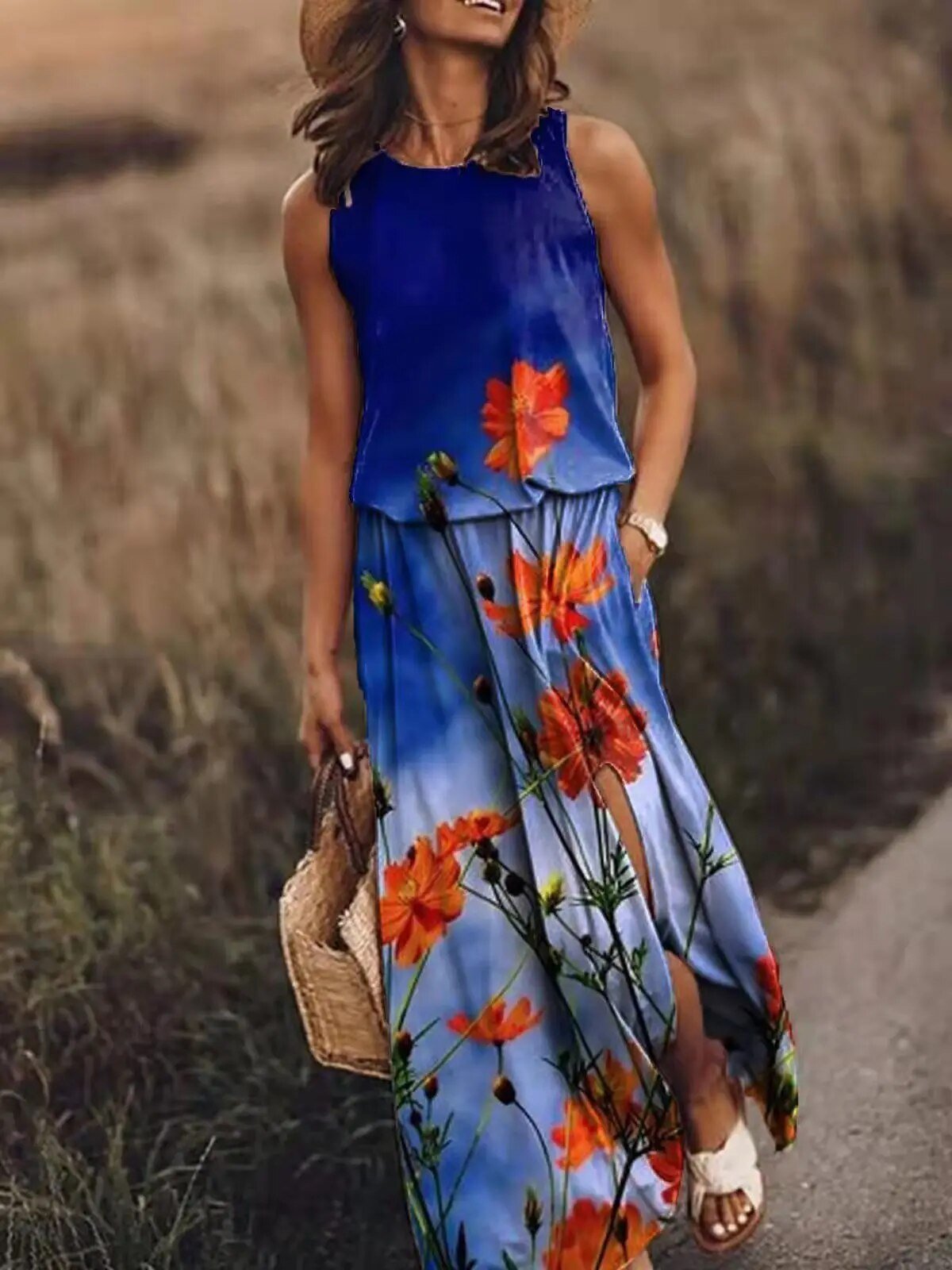 Abito Maxi Boho Elegante da Donna