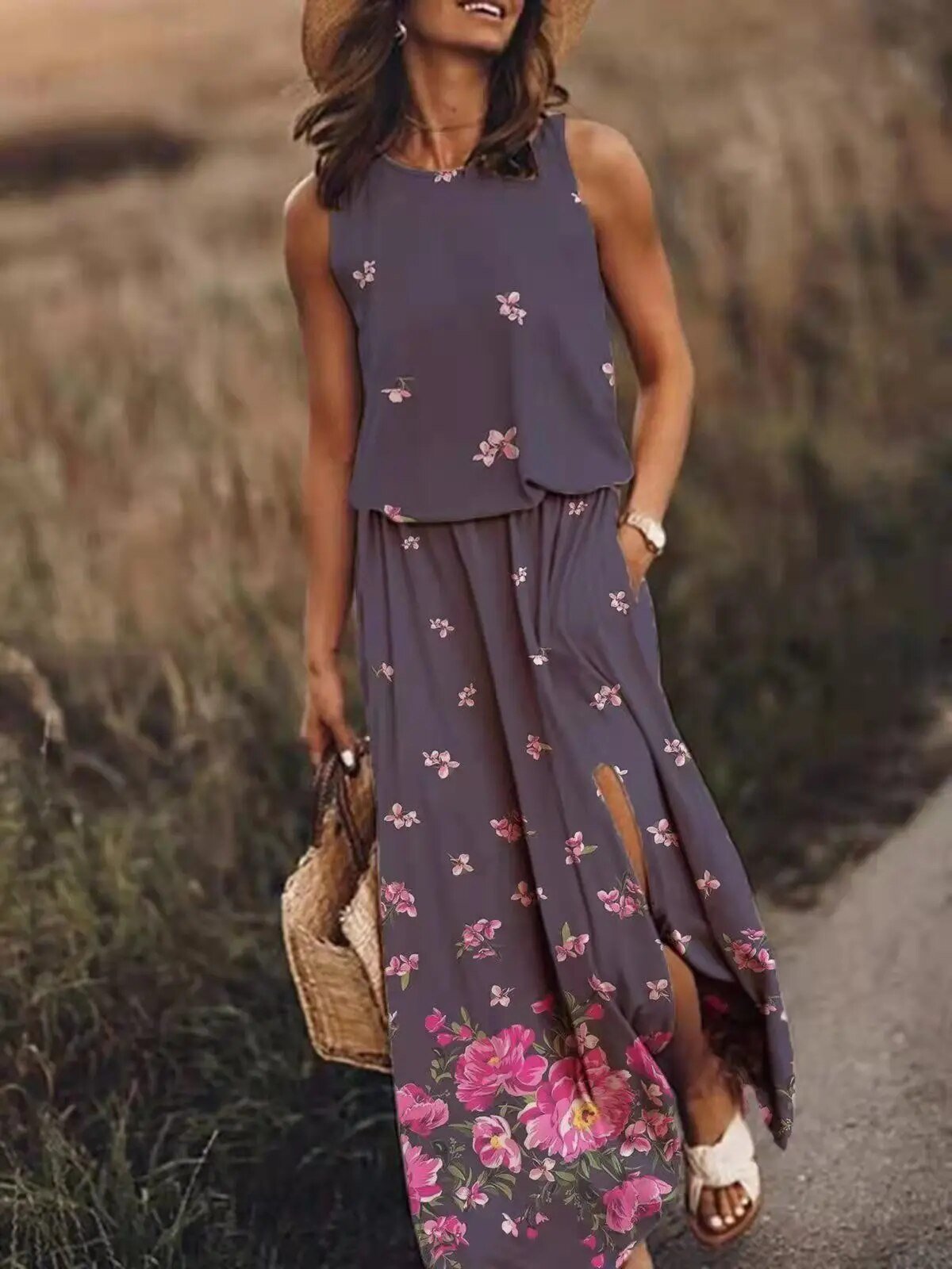 Abito Maxi Boho Elegante da Donna