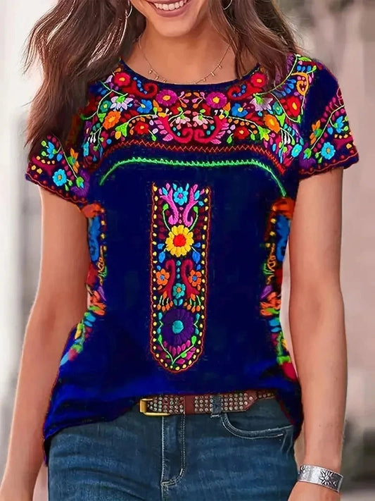 Birdie - Camicia a maniche corte con scollo rotondo