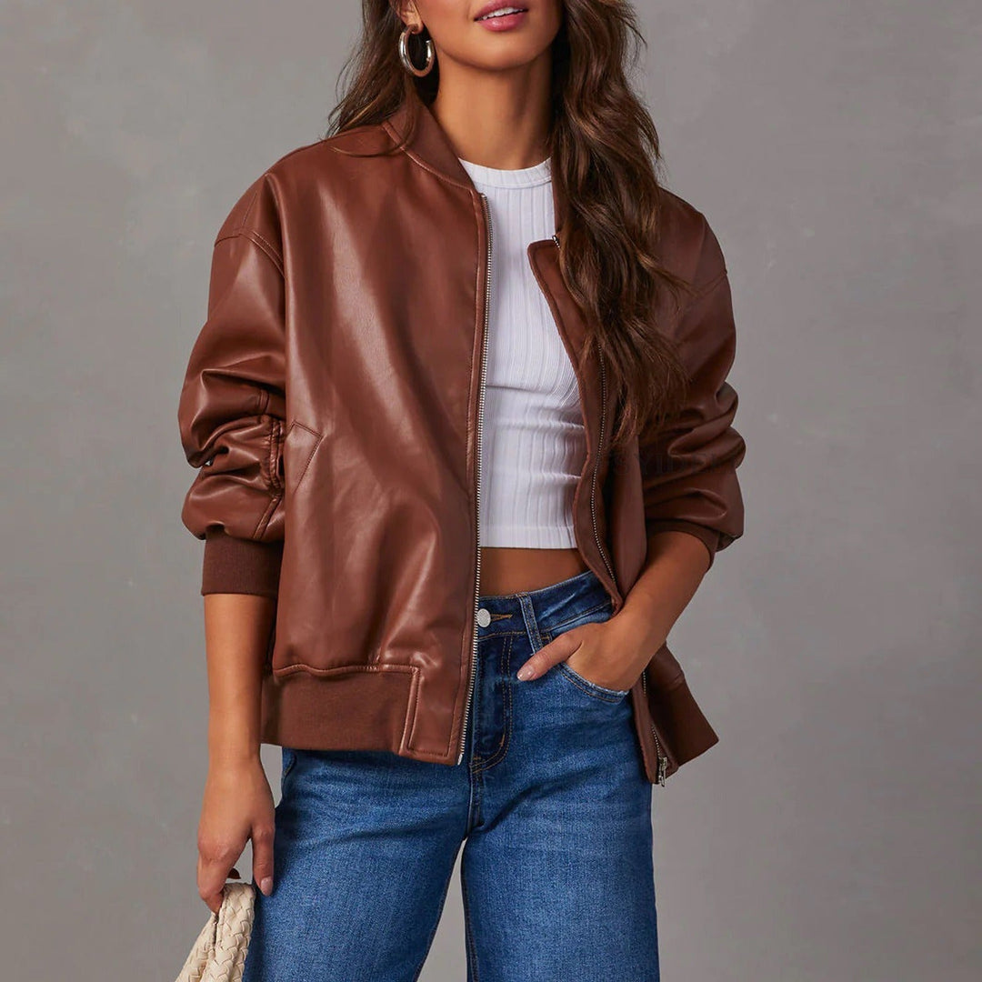 Doris - Elegante bomber con zip