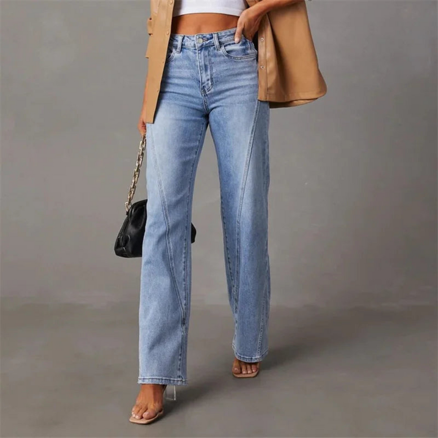 Jeans a Gamba Dritta da Donna
