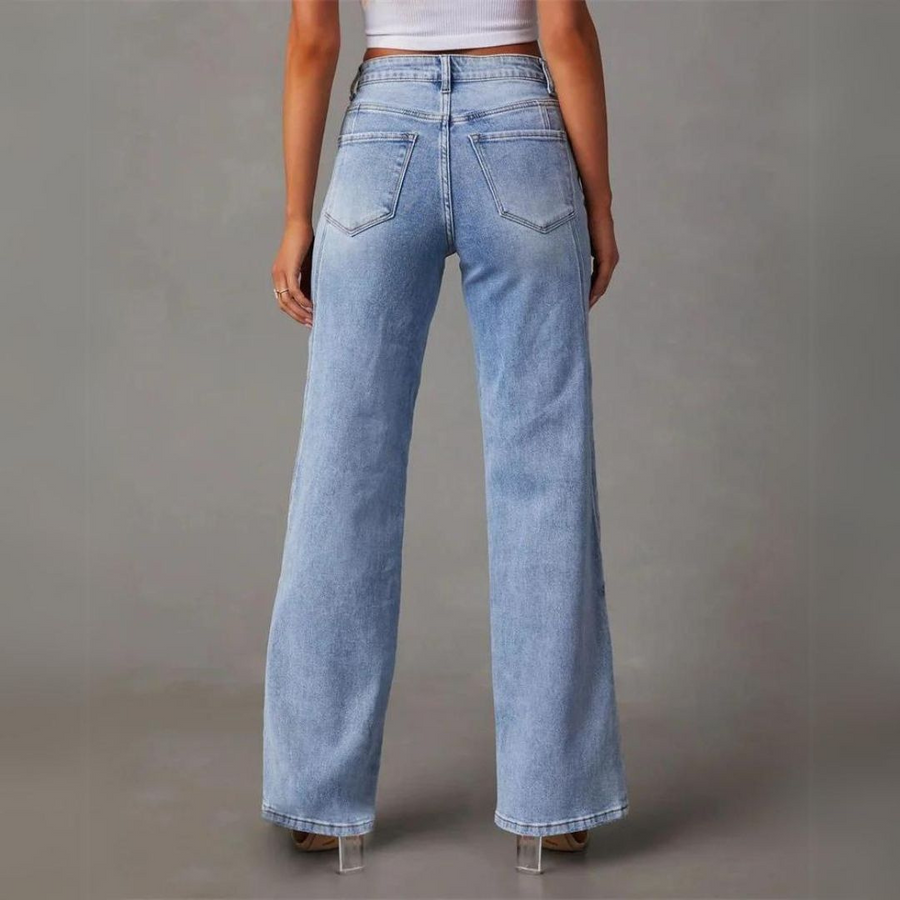 Jeans a Gamba Dritta da Donna
