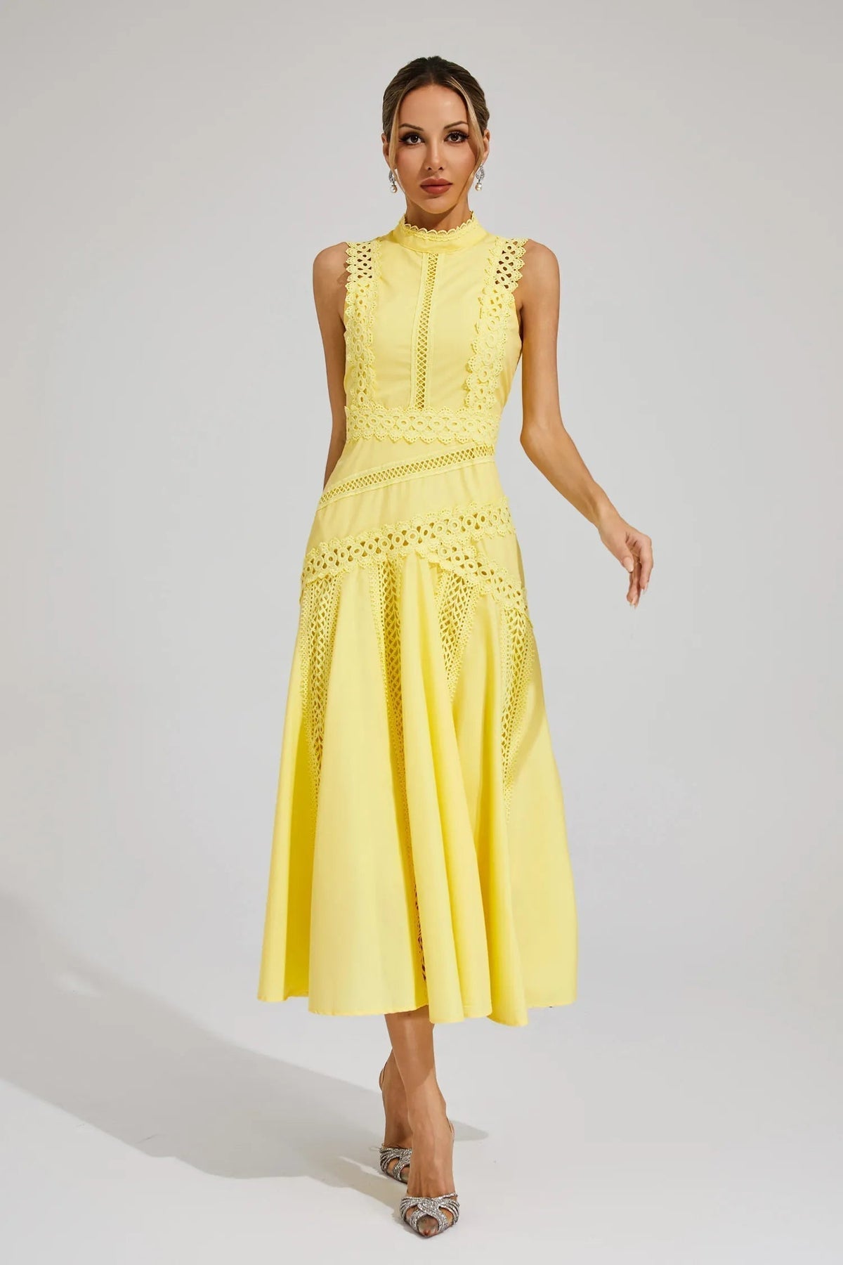 Abito con Inserti in Pizzo da Donna