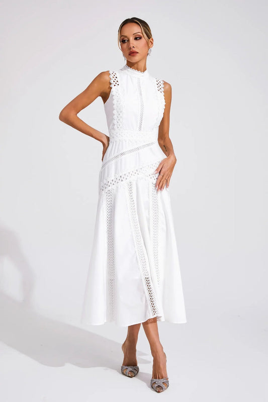 Abito con Inserti in Pizzo da Donna
